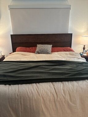 NWT Brooklinen King Sized Linen Khaki Chambray Duvet Cover